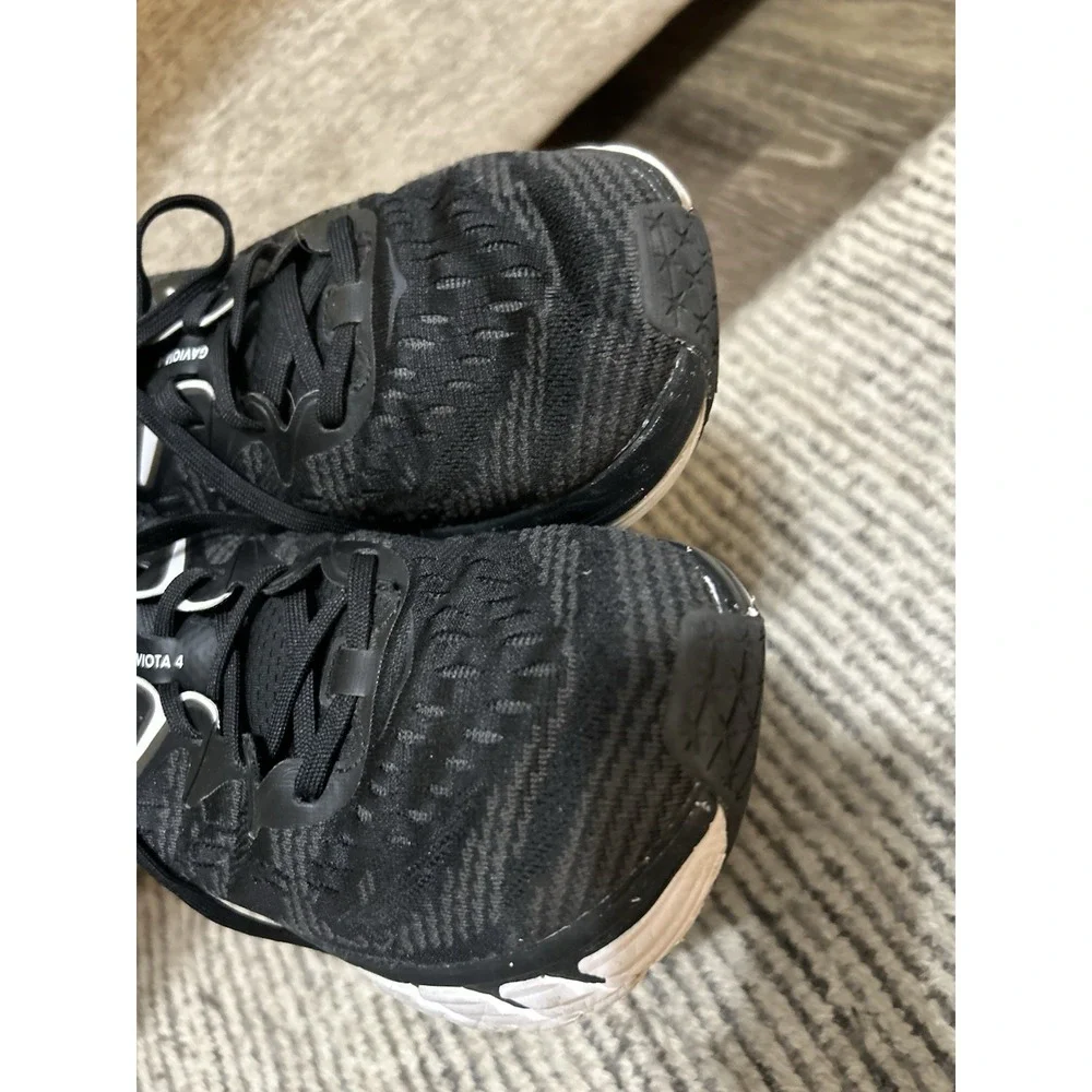 Hoka One  Gaviota 4 Shoes Women's Sz 9B Wide Running Black White Athletic